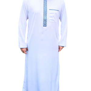 Mens Omani Embroidery Thobe Jubba